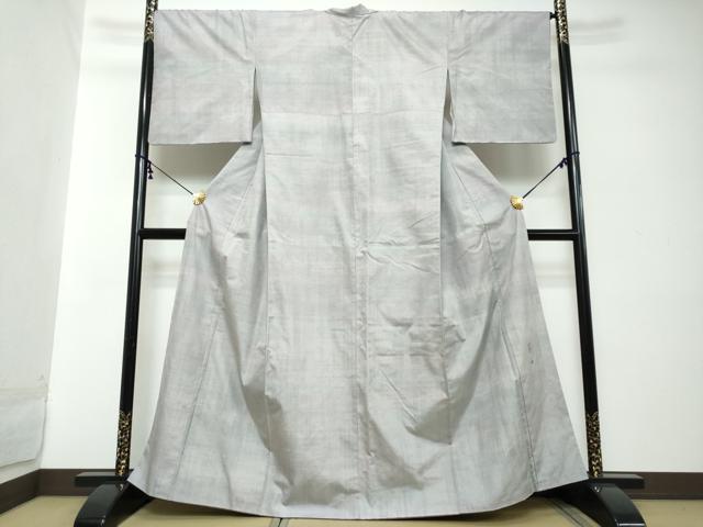 平和屋着物●絲藝苑　上島洋山　紬　霞文　正絹　逸品　DABI2278ud