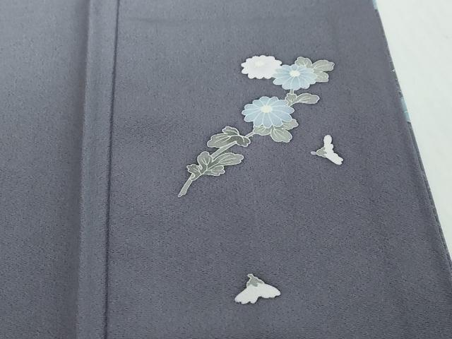 平和屋着物●訪問着　友禅　草花文　暈し染め　正絹　逸品　DABI2282ud