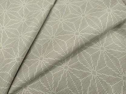 平和屋着物●本場大島紬　白大島　麻の葉文様　正絹　逸品　DABI2284ud