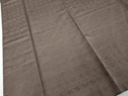 平和屋着物●京都・西陣　織元ブランド　秦流舎　お召　星座　紫鳶色　正絹　逸品　DABI2286ud