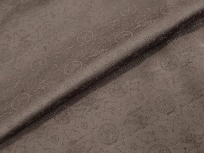 平和屋着物●京都・西陣　織元ブランド　秦流舎　お召　星座　紫鳶色　正絹　逸品　DABI2286ud