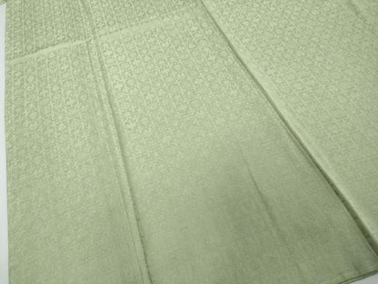 平和屋着物●上質な色無地　吉祥地紋　夏虫色　正絹　逸品　未使用　DABI2291ud