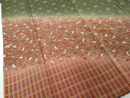 平和屋着物●訪問着　花蝶文　暈し染め　金彩　正絹　逸品　DABI2292ud