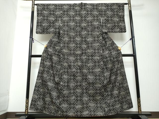 平和屋着物●本場大島紬　飛鳥文　正絹　逸品　DABI2293ud