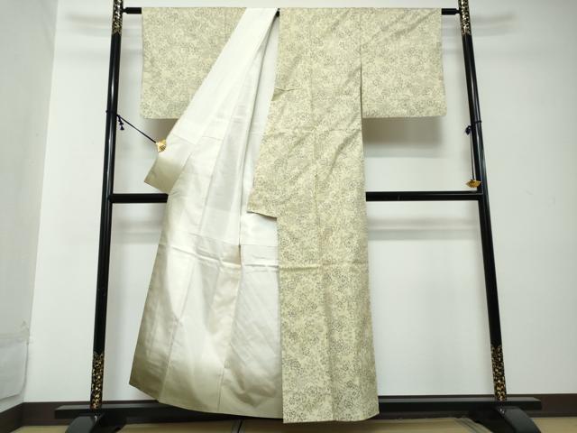 平和屋着物●本場大島紬　9マルキ　花唐草文　正絹　逸品　DABI2298ud
