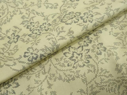 平和屋着物●本場大島紬　9マルキ　花唐草文　正絹　逸品　DABI2298ud