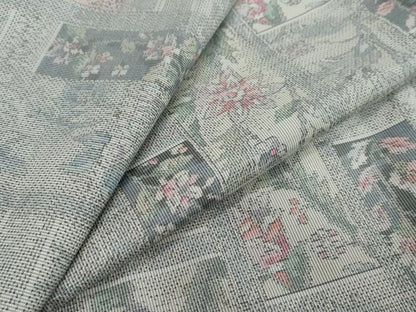 平和屋着物●本場大島紬　総絣　短冊草花文　正絹　逸品　DABI2301ud