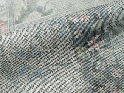 平和屋着物●本場大島紬　総絣　短冊草花文　正絹　逸品　DABI2301ud