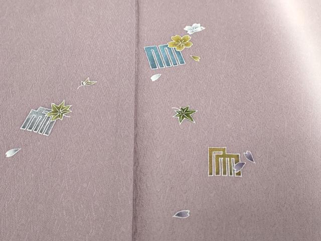 平和屋着物●伝統工芸作家　狩野嘉一郎　訪問着　源氏香花文　暈し染め　正絹　逸品　DABI2305ud