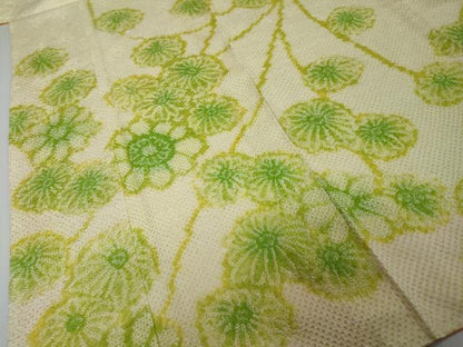 平和屋着物●訪問着　総絞り　枝花文　正絹　逸品　DABI2316ud