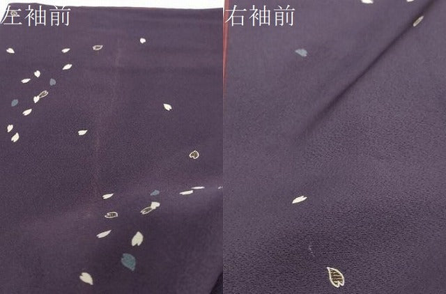 平和屋着物●上質な小紋　舞桜文　金彩　正絹　逸品　DABI2319ud