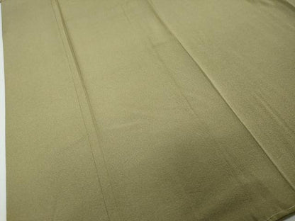 平和屋着物●上質な色無地　柳茶色　正絹　逸品　未使用　DABI2322ud