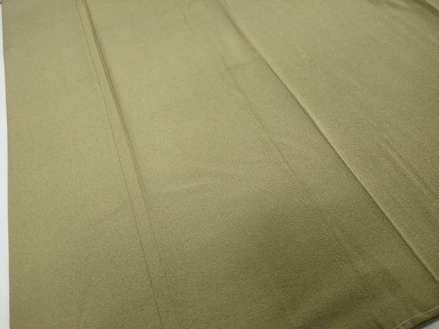平和屋着物●上質な色無地　柳茶色　正絹　逸品　未使用　DABI2322ud