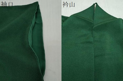 平和屋着物●上質な色無地　鉄色　鬼しぼ縮緬　正絹　逸品　DABI2336ud