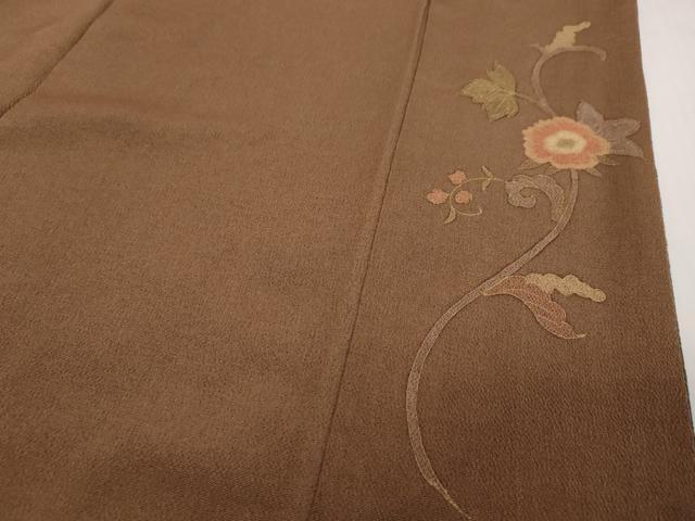 平和屋着物●中国三大刺繍　スワトウ刺繍　汕頭刺繍　総刺繍　訪問着　洋花文　鬼しぼ縮緬　やまと誂製　正絹　逸品　DABI2337ud