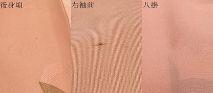 平和屋着物●上質な小紋　地紋起こし　花蝶文　正絹　逸品　未使用　DABI2338ud