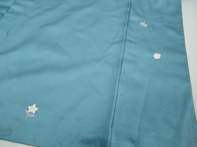 平和屋着物●伝統工芸士　京友禅染色作家　田家鬼彩　訪問着　扇面草花文　暈し染め　金彩　正絹　逸品　DABI2339ud