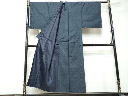 平和屋着物●男性　本場大島紬　アンサンブル　長羽織　100亀甲　総詰め　正絹　逸品　未使用　DABI2341ud