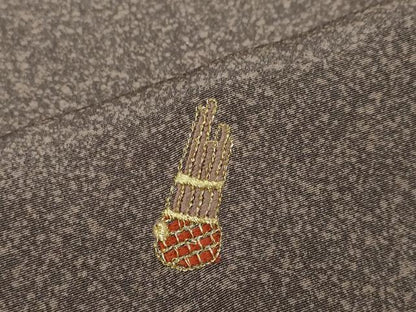 平和屋着物●訪問着　駒刺繍　楽器文　金糸　正絹　逸品　未使用　DABI2353ud