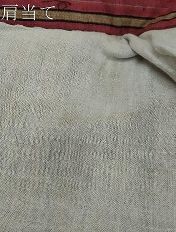平和屋着物●久留米絣　単衣　舞葉文　綿　逸品　DABI2355ud
