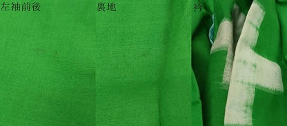 平和屋着物●久留米絣　単衣　十字絣　綿　逸品　DABI2368ud