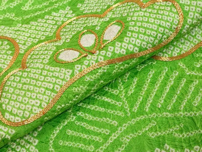 平和屋着物●訪問着　総絞り　駒刺繍　松竹梅　正絹　逸品　DABI2372ud