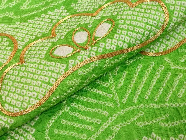 平和屋着物●訪問着　総絞り　駒刺繍　松竹梅　正絹　逸品　DABI2372ud