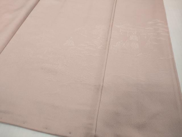平和屋着物●無地絵羽訪問着　祇園祭　淡紅藤色　正絹　逸品　DABI2373ud