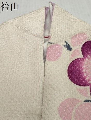 平和屋着物●名門　藤娘きぬたや・総絞り　訪問着　枝梅文　正絹　逸品　DABI2374ud