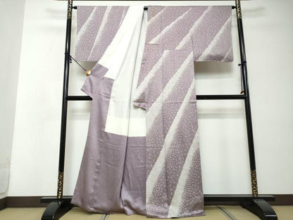 平和屋着物●訪問着　総絞り　霞文　ますいわ屋扱い　正絹　逸品　DABI2375ud