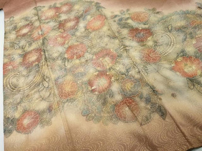 平和屋着物●豪華色留袖　絞り　辻が花　暈し染め　金彩　正絹　逸品　DABI2379ud