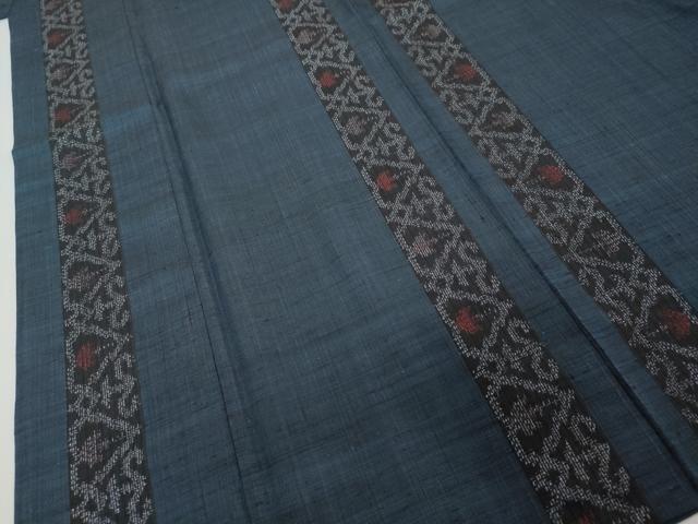 平和屋着物●銀座世きね　紬　幾何学間道　正絹　逸品　DABI2383ud