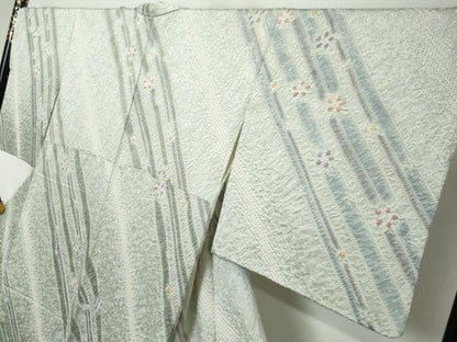 平和屋着物●訪問着　総絞り　舞花文　暈し染め　ますいわ屋扱い　正絹　逸品　DABI2388ud