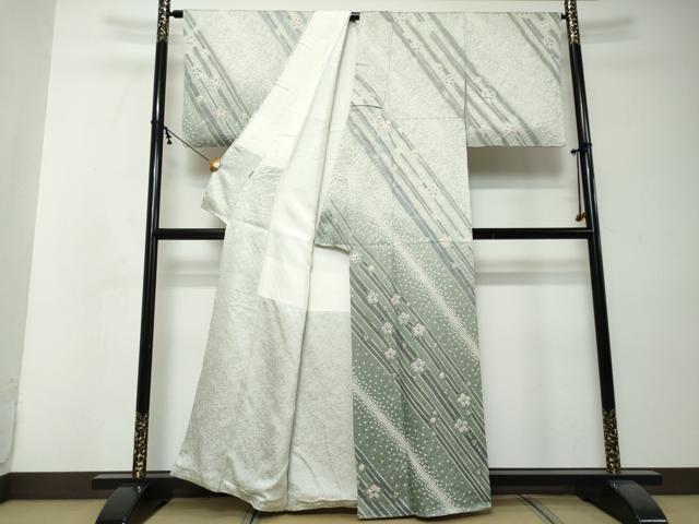 平和屋着物●訪問着　総絞り　舞花文　暈し染め　ますいわ屋扱い　正絹　逸品　DABI2388ud