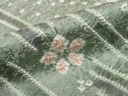 平和屋着物●訪問着　総絞り　舞花文　暈し染め　ますいわ屋扱い　正絹　逸品　DABI2388ud
