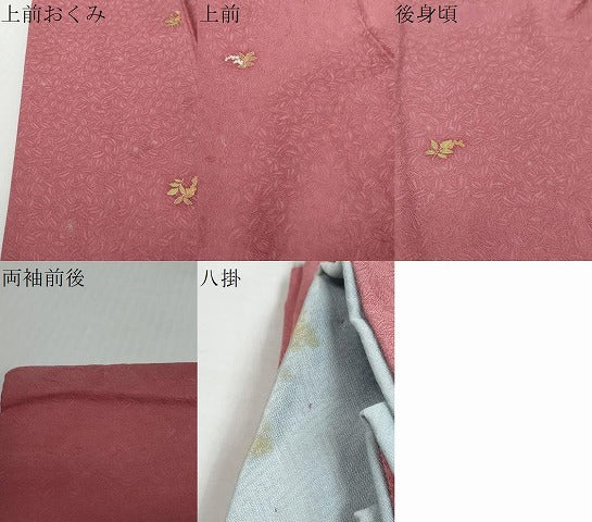 平和屋着物●上質な小紋　南天文　金彩　正絹　逸品　DABI2389ud