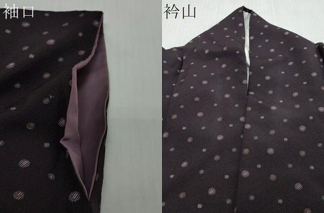平和屋着物●上質な小紋　箔散らし文　正絹　逸品　DABI2398ud