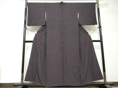 平和屋着物●上質な小紋　箔散らし文　正絹　逸品　DABI2398ud