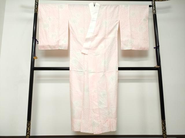 平和屋着物●長襦袢　無双仕立て　舞梅文　正絹　逸品　DABI2404ud