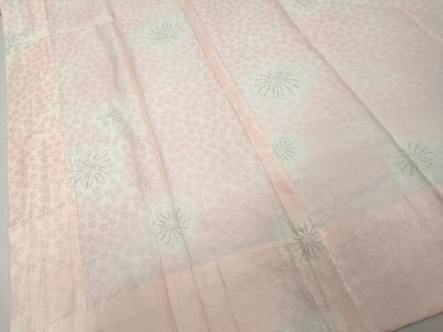 平和屋着物●長襦袢　無双仕立て　舞梅文　正絹　逸品　DABI2404ud