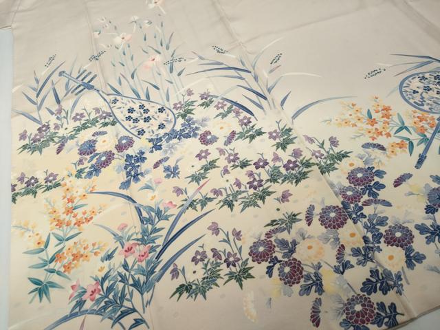 平和屋着物●豪華色留袖　友禅　作家物　楽器草花文　暈し染め　正絹　逸品　DABI2412ud
