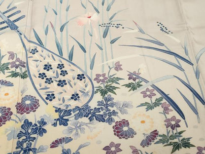 平和屋着物●豪華色留袖　友禅　作家物　楽器草花文　暈し染め　正絹　逸品　DABI2412ud