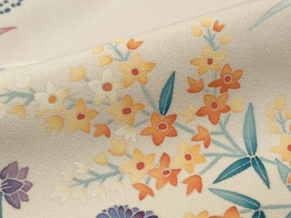 平和屋着物●豪華色留袖　友禅　作家物　楽器草花文　暈し染め　正絹　逸品　DABI2412ud