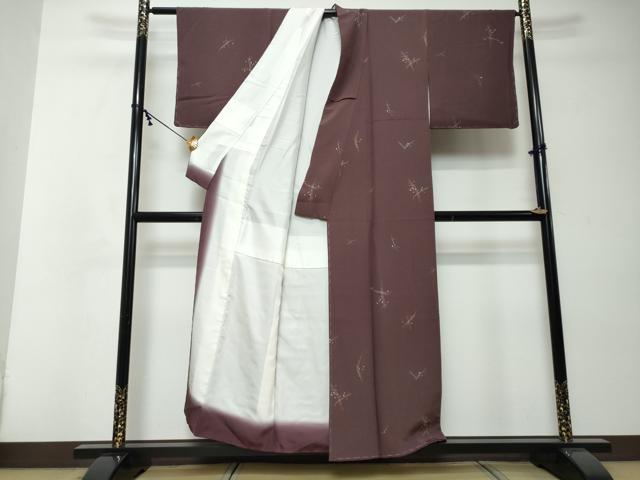 平和屋着物●二代目 川村久太郎　小紋　箔散らし文　反端付き　正絹　逸品　未使用　DABI2416ud
