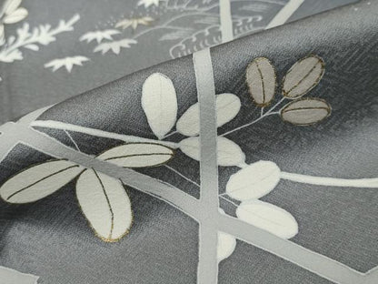 平和屋着物●訪問着　駒刺繍　流水草花籬文　暈し染め　金彩　そごう百貨店扱い　正絹　逸品　未使用　DABI2419ud