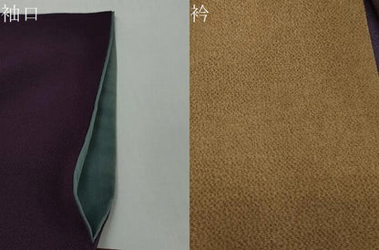 平和屋着物●訪問着　霞文　暈し染め　鬼しぼ縮緬　正絹　逸品　DABI2420ud