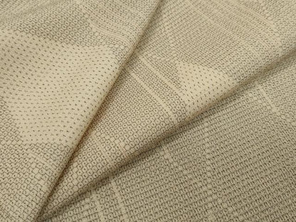 平和屋着物●本塩沢　110亀甲　菱文　正絹　逸品　DABI2422ud