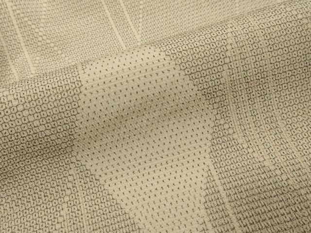 平和屋着物●本塩沢　110亀甲　菱文　正絹　逸品　DABI2422ud