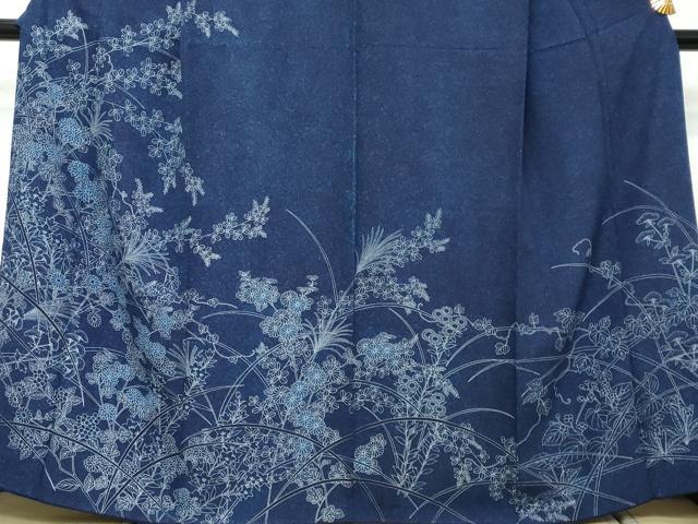 平和屋着物●訪問着　草花文　正絹　逸品　DABI2426ud
