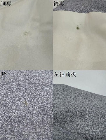 平和屋着物●江戸小紋　吉祥草花文　正絹　逸品　DABI2433ud